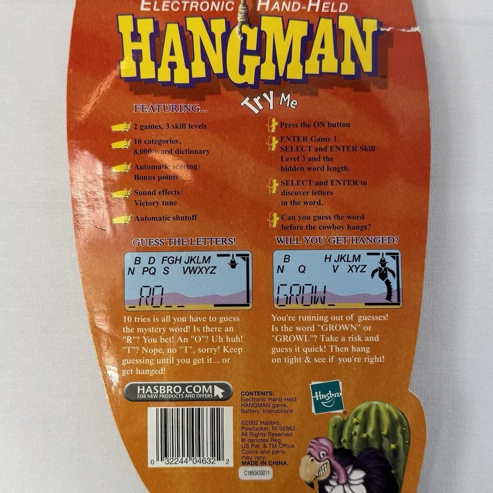 Milton Bradley electronic hangman